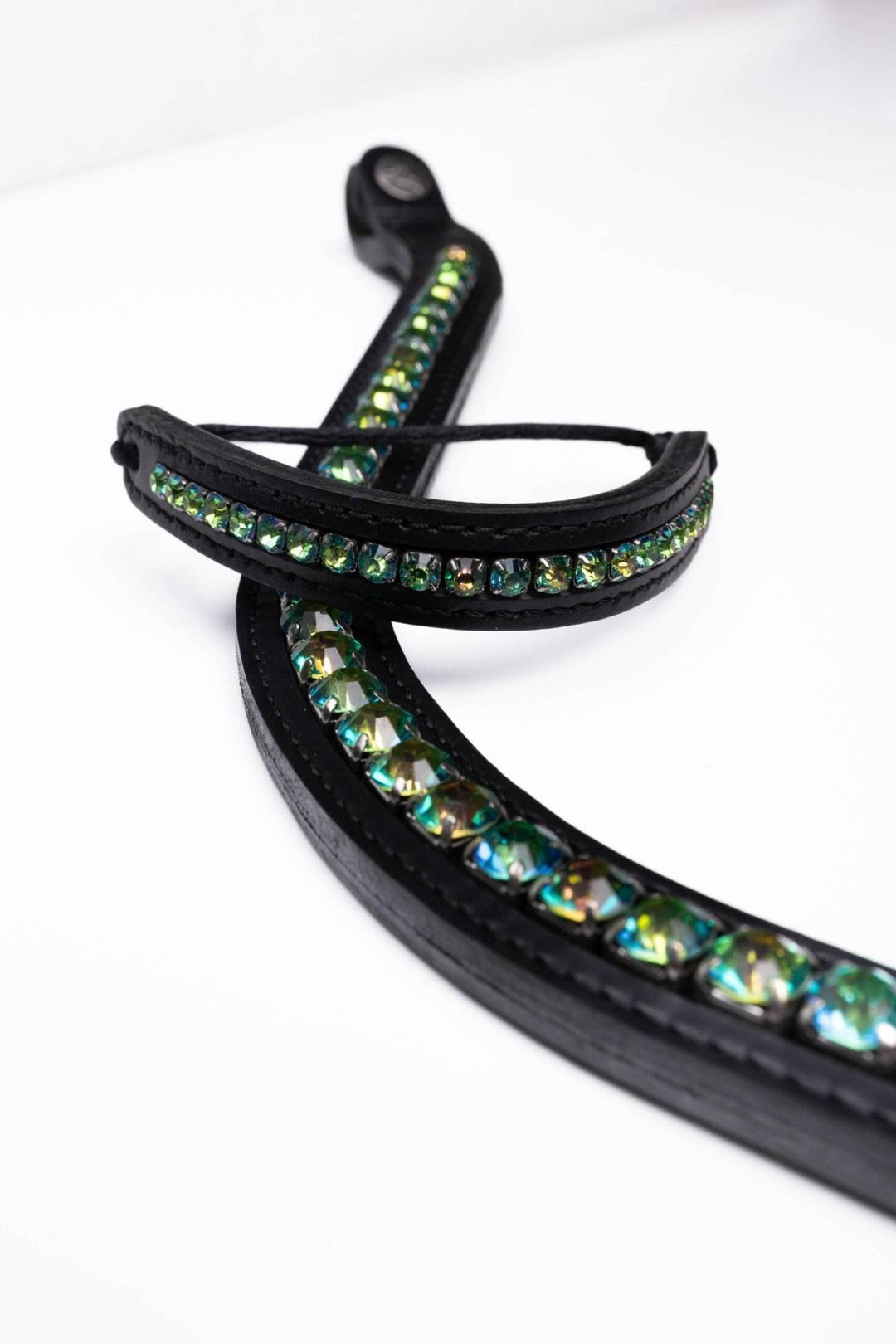 Frontriem Feline Donkergroen - Vísolde