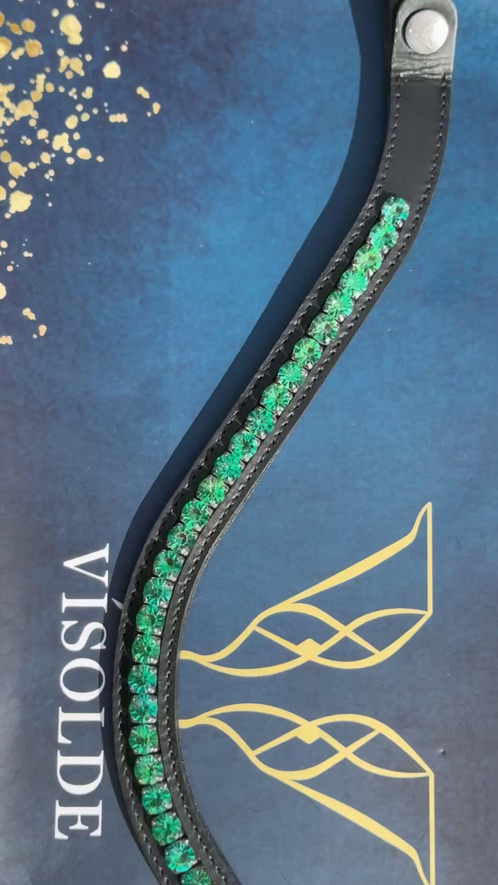 Frontriem Donkergroen