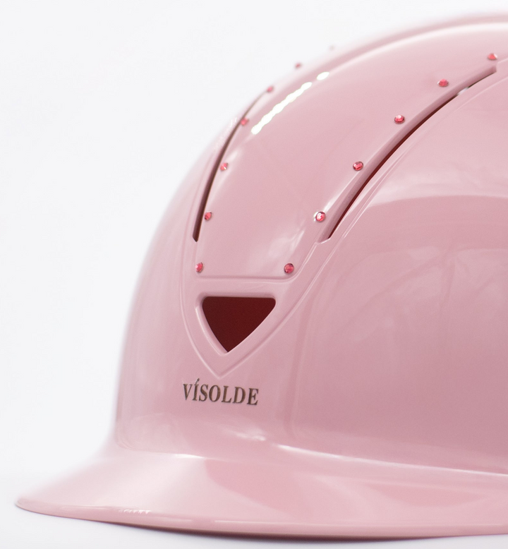 Scale riding helmet Light pink Elegance