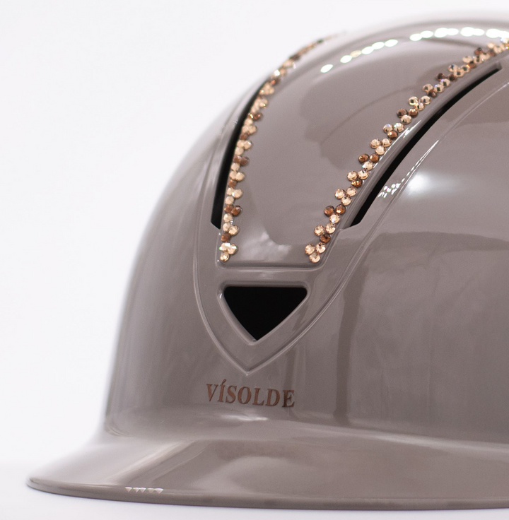 Scale riding helmet Taupe Royal
