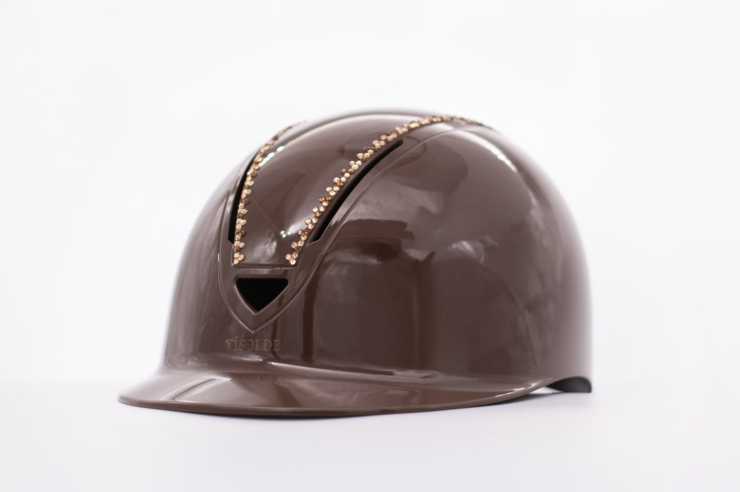 Riding helmet Brown Royal