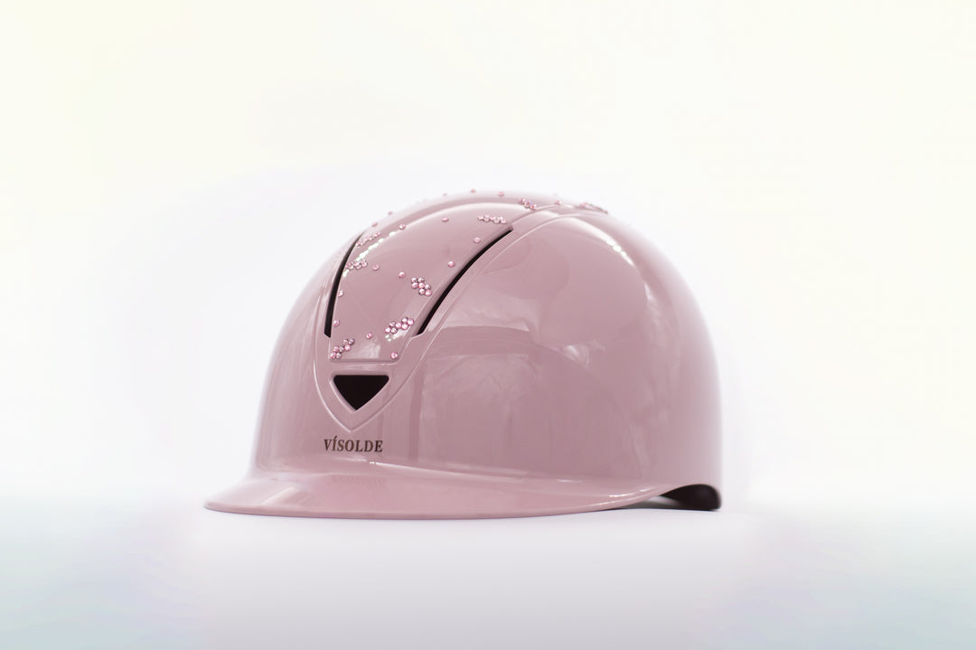 Riding Helmet Rose Gold Sparkle