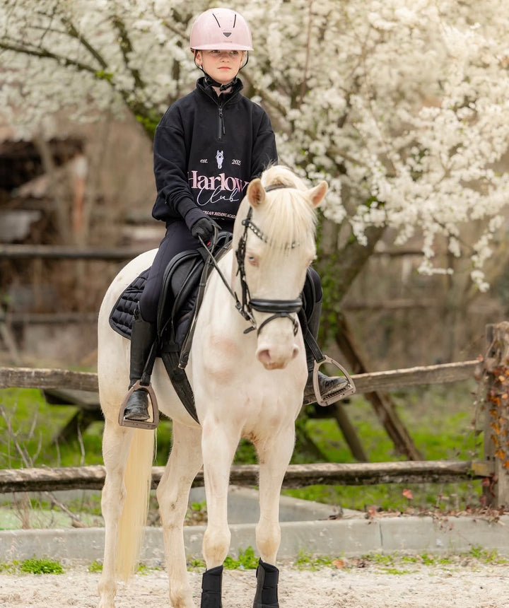 Rose gold riding helmet