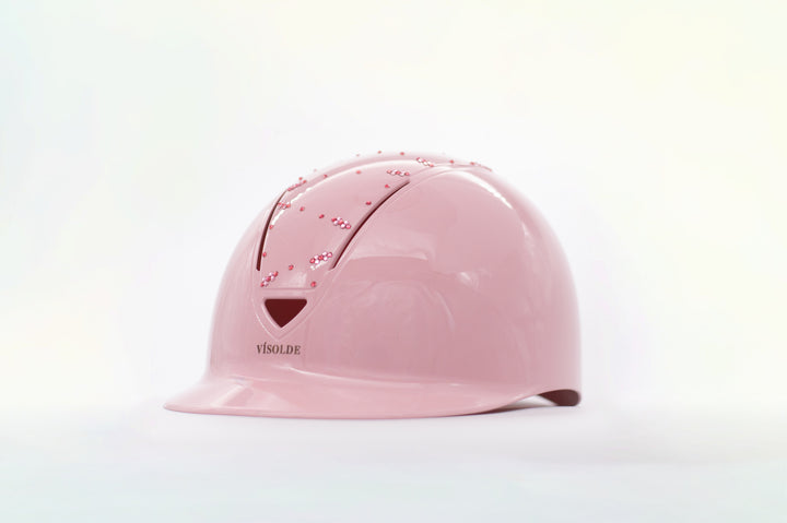 Scale riding helmet Light Pink Sparkle