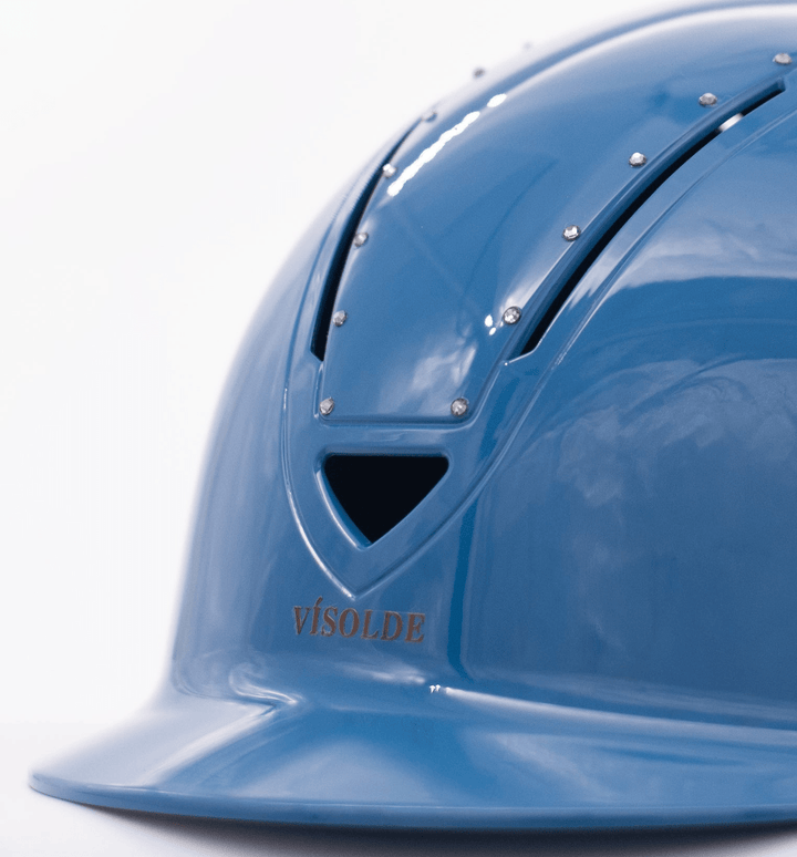 Paardrijhelm Blauw Elegance - Vísolde