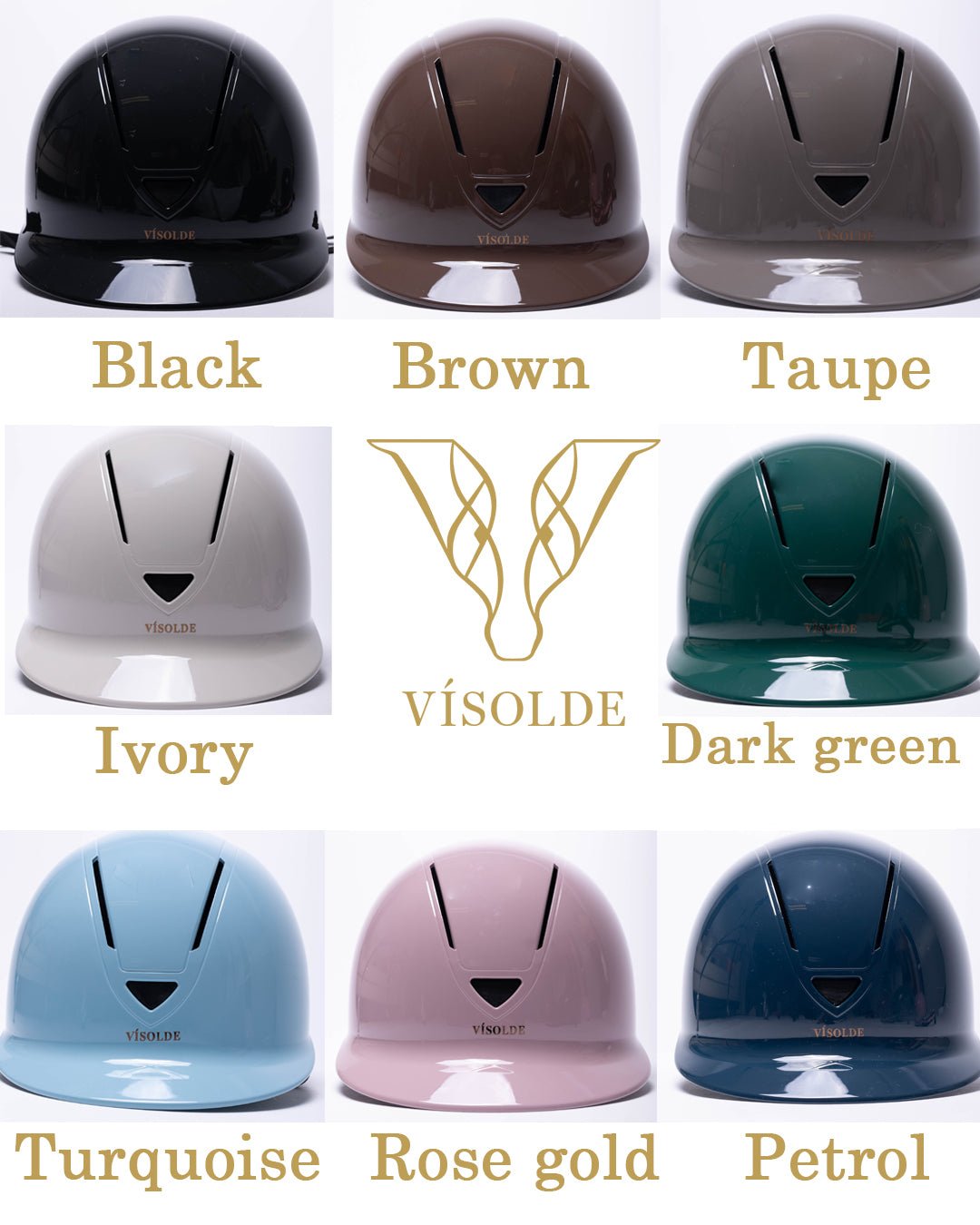 Paardrijhelm set 3 kleuren naar keuze M/L - Vísolde