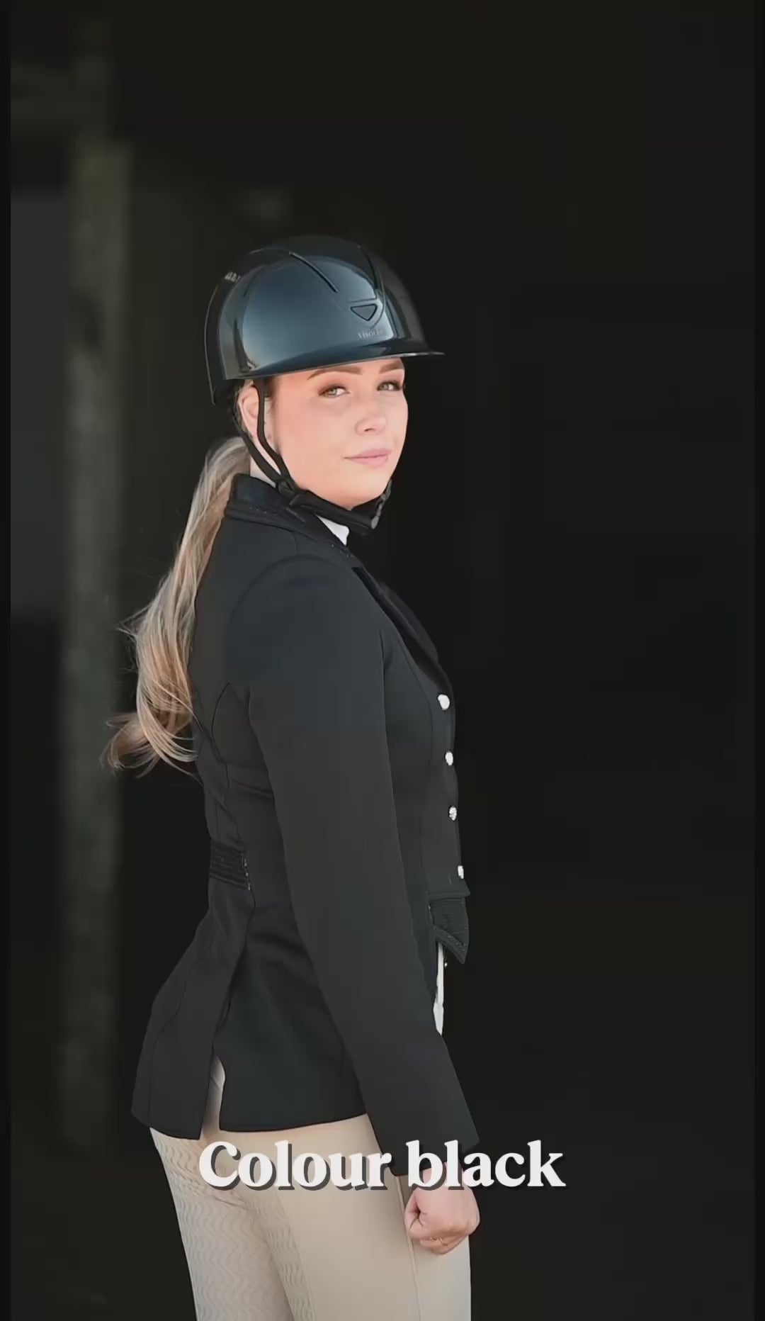 Reithelm schwarz elegance