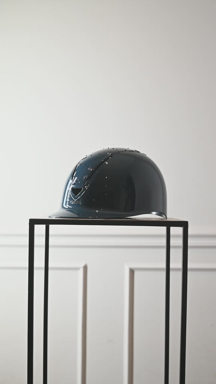 Riding helmet Petrol Blue Sparkle
