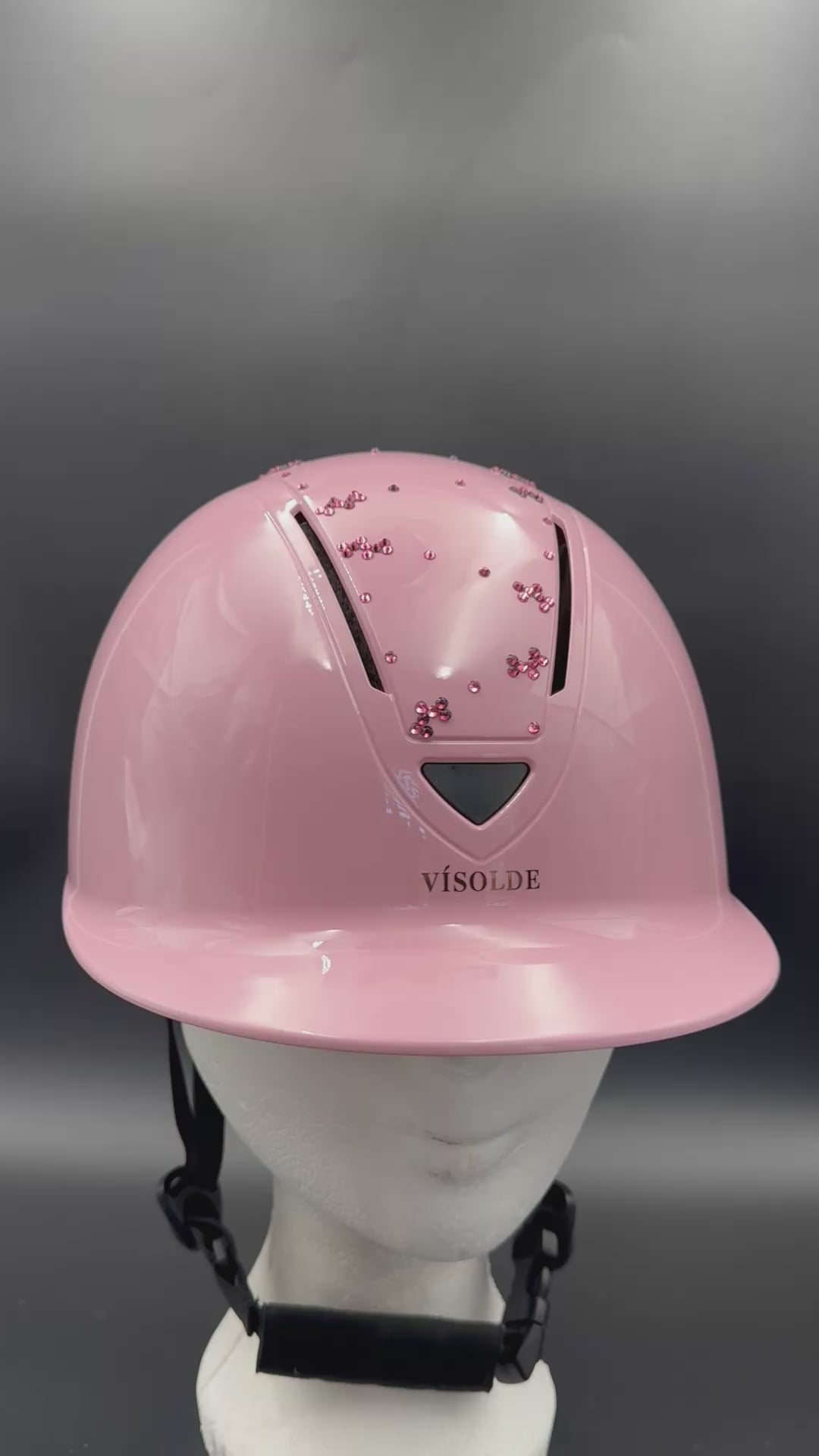 Paardrijhelm Lichtroze Sparkle