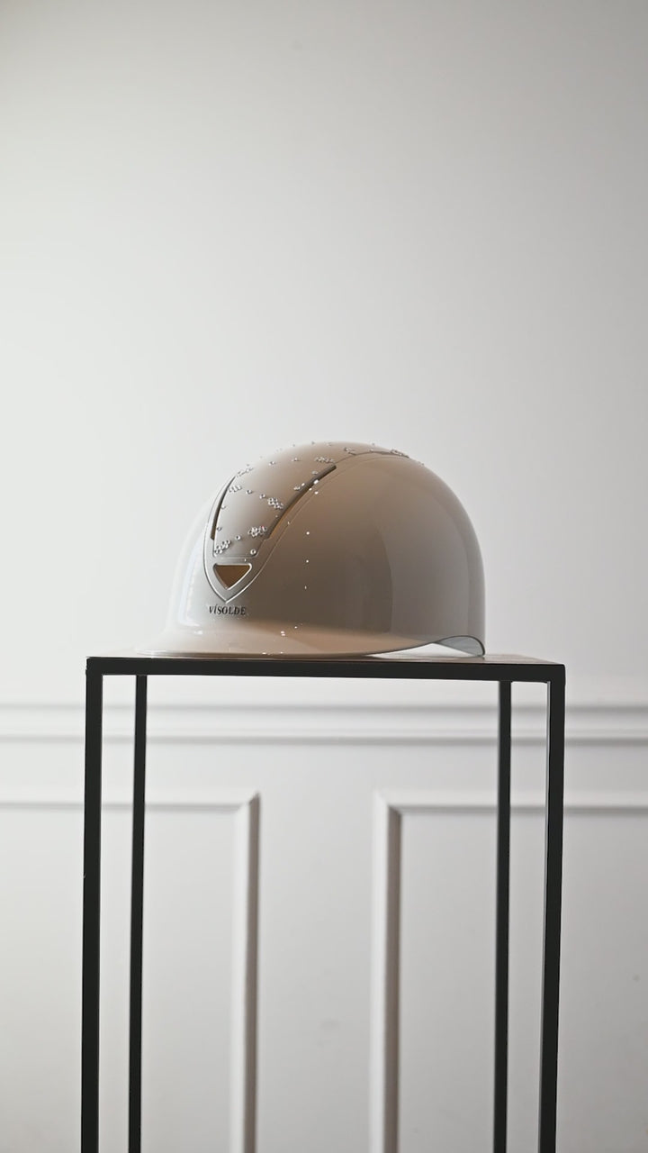 Riding helmet Ivory Sparkle