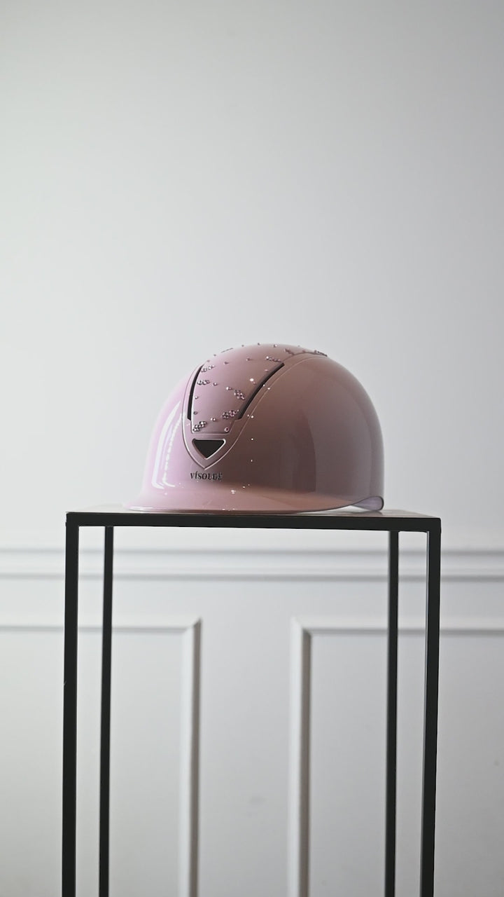 Riding Helmet Rose Gold Sparkle