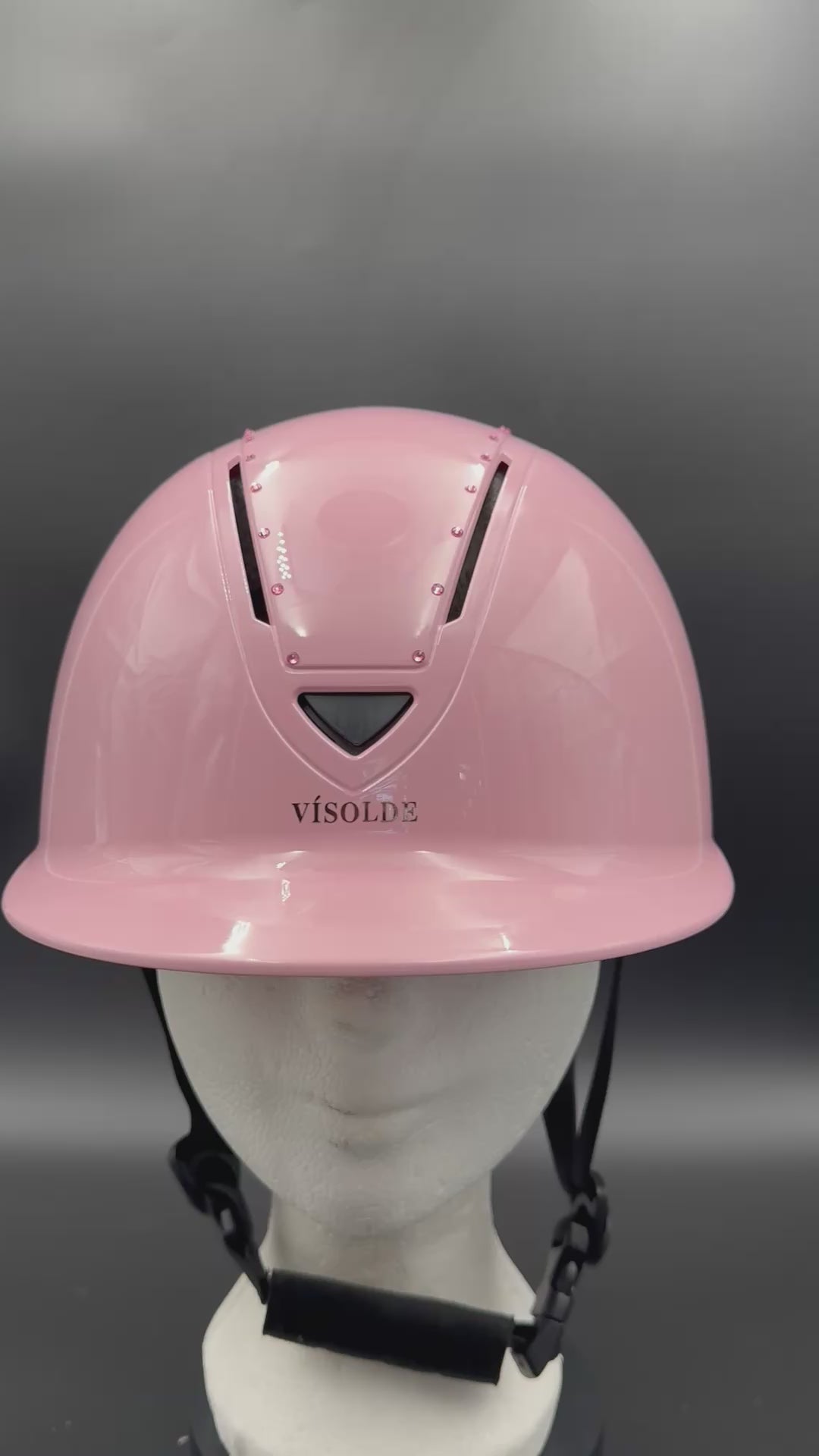 Paardrijhelm Lichtroze Elegance