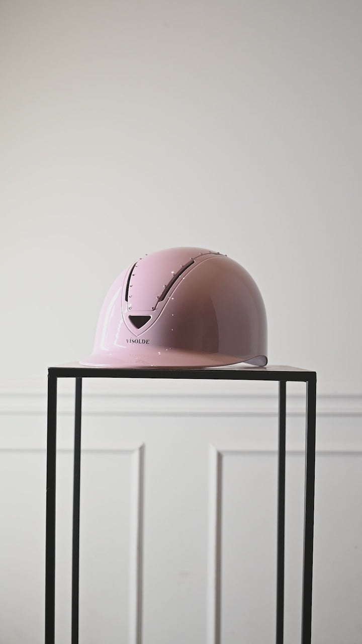 Rose Gold Elegance Riding Helmet