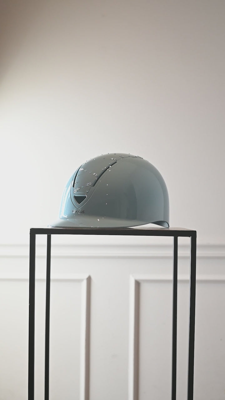 Scale riding helmet Turquoise Sparkle