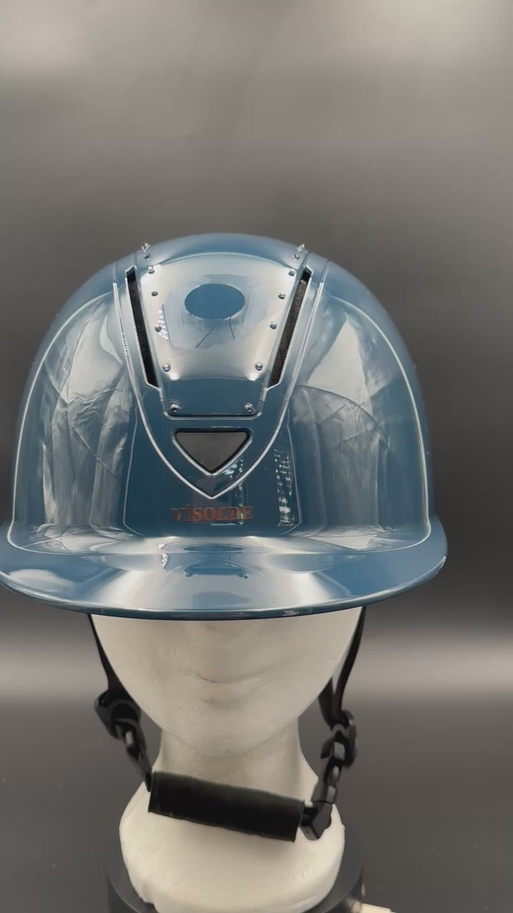 Paardrijhelm Petrol Blauw Elegance