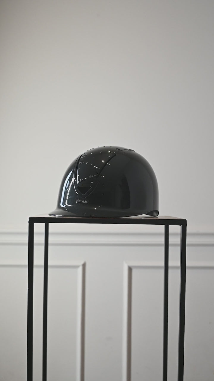 Scale riding helmet Black Sparkle