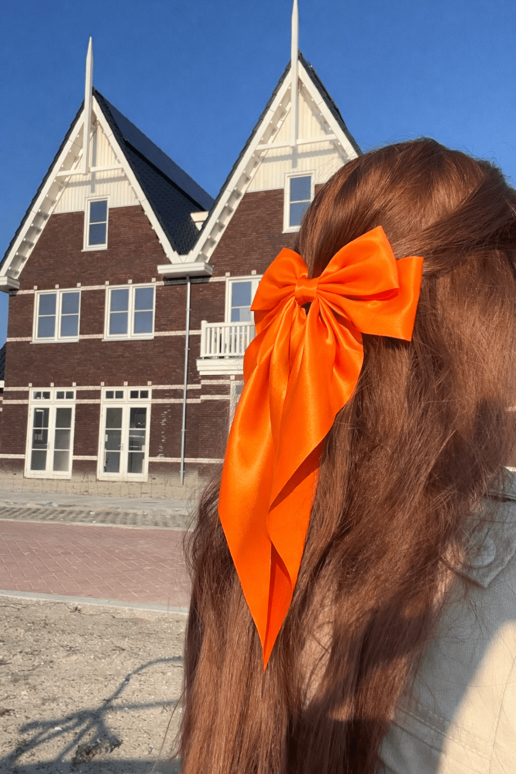 Satijnen Haarstrik Oranje - Vísolde