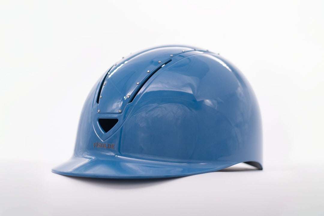Schaal paardrijhelm Blauw Elegance - Vísolde