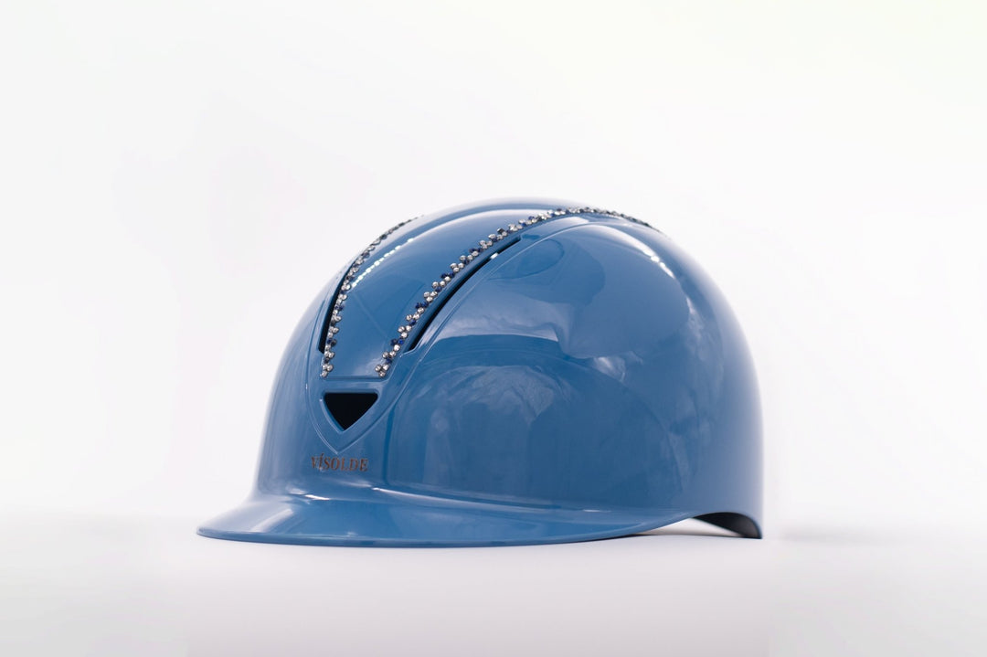 Schaal paardrijhelm Blauw Royal - Vísolde