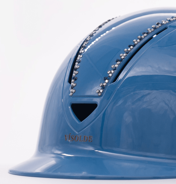 Schaal paardrijhelm Blauw Royal - Vísolde