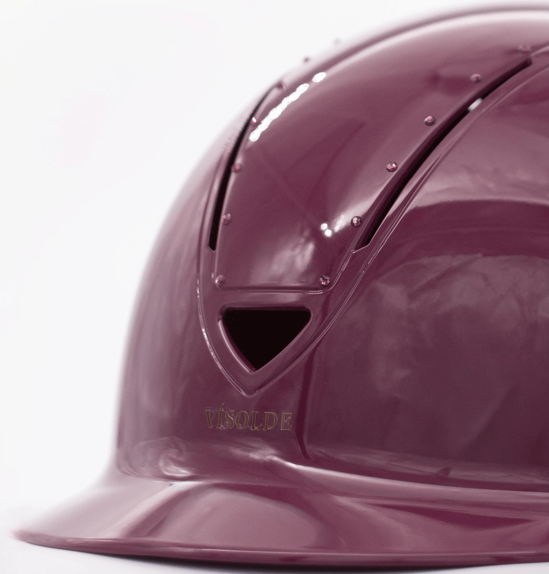 Schaal paardrijhelm Bordeauxrood Elegance - Vísolde