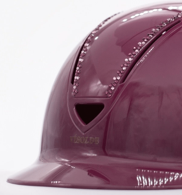 Schaal paardrijhelm Bordeauxrood Royal - Vísolde