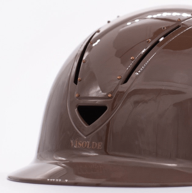 Schaal paardrijhelm Bruin Elegance - Vísolde