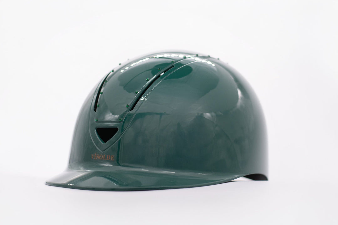 Schaal paardrijhelm Donkergroen Elegance - Vísolde