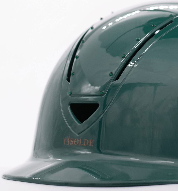 Schaal paardrijhelm Donkergroen Elegance - Vísolde