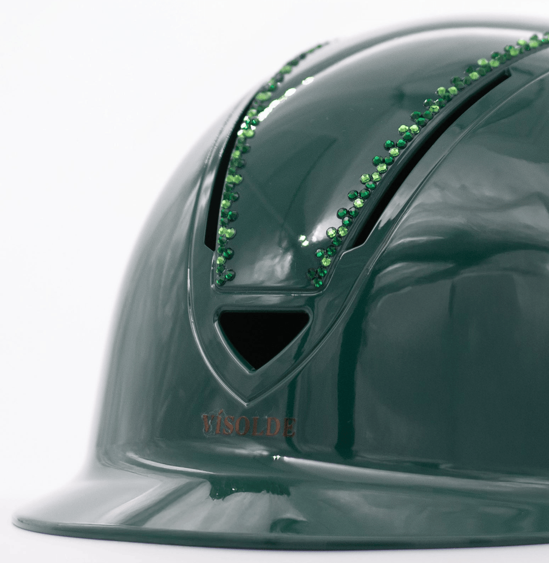 Schaal paardrijhelm Donkergroen Royal - Vísolde