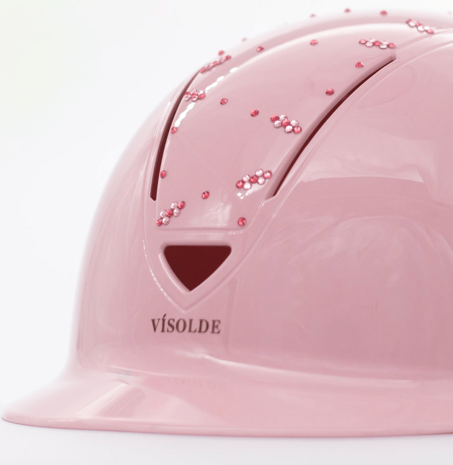 Schaal paardrijhelm Lichtroze Sparkle - Vísolde