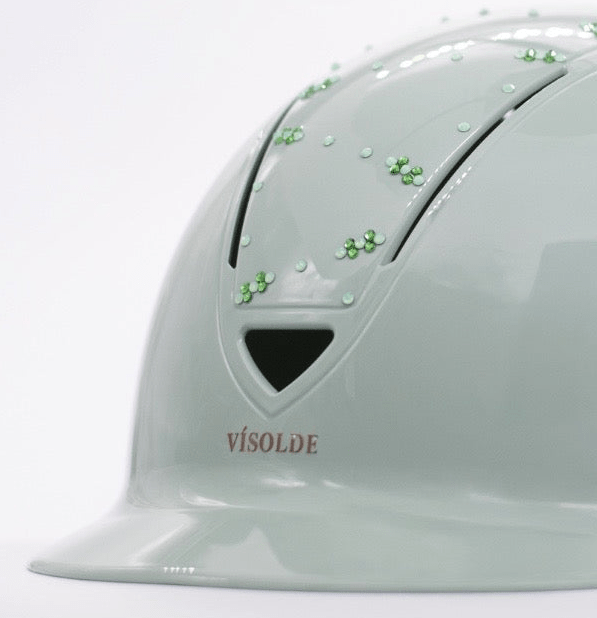 Schaal paardrijhelm Mintgroen Sparkle - Vísolde