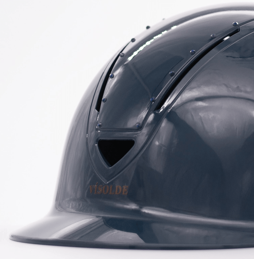 Schaal paardrijhelm Petrol Blauw Elegance - Vísolde