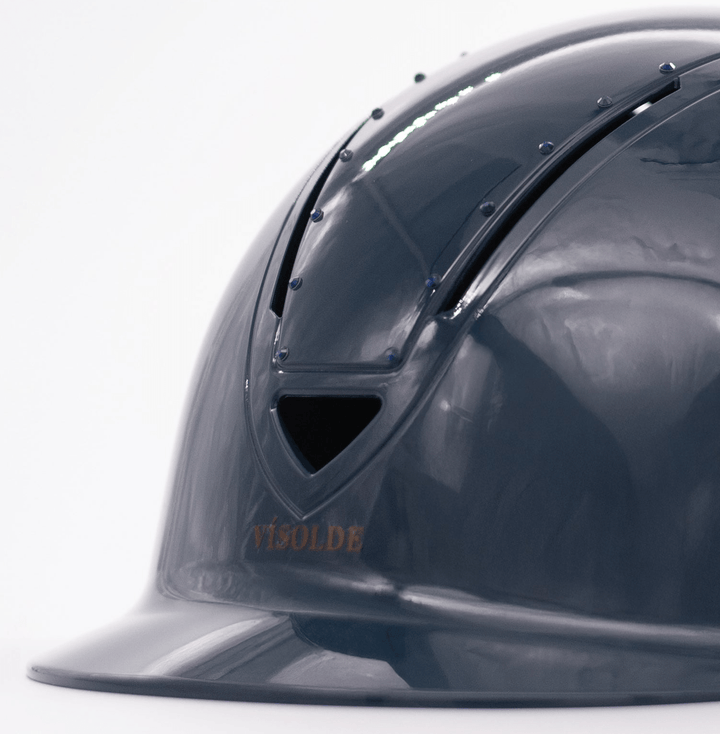 Schaal paardrijhelm Petrol Blauw Elegance - Vísolde