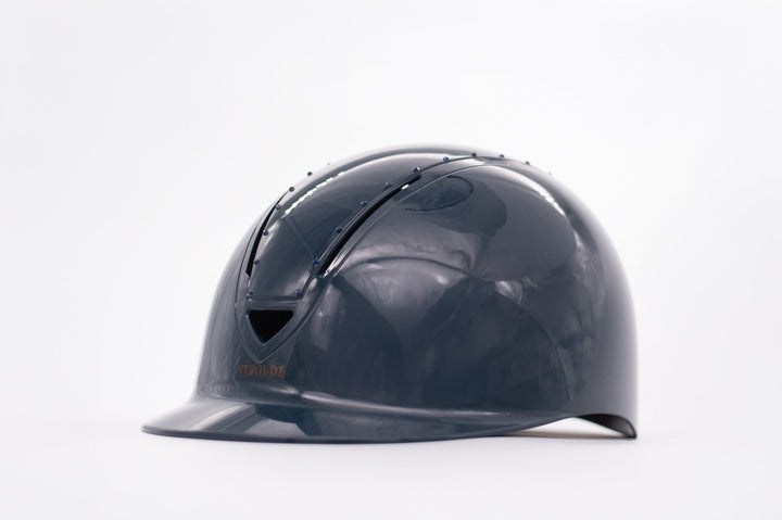 Schaal paardrijhelm Petrol Blauw Elegance - Vísolde