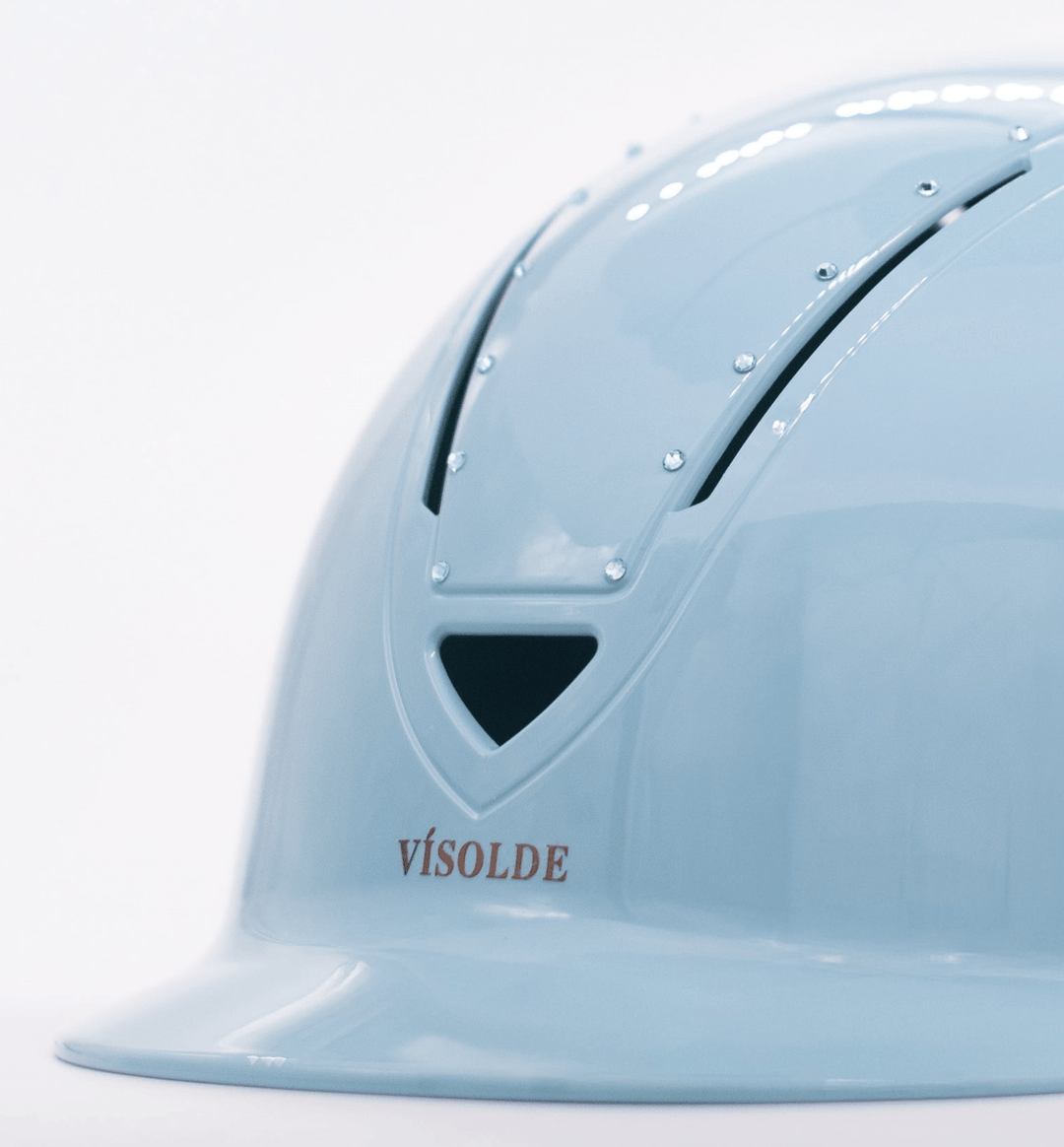 Schaal paardrijhelm Turquoise Elegance - Vísolde