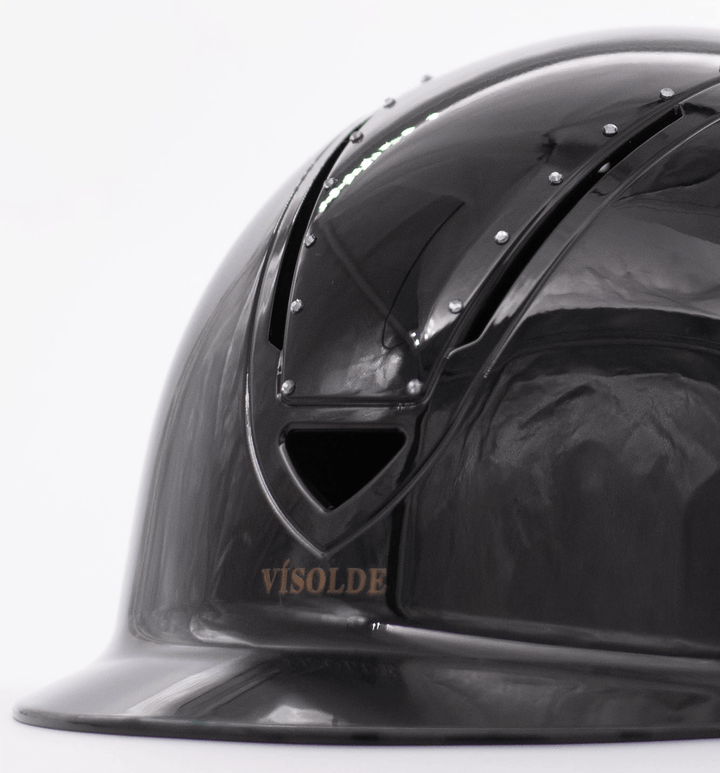 Schaal paardrijhelm Zwart Elegance - Vísolde