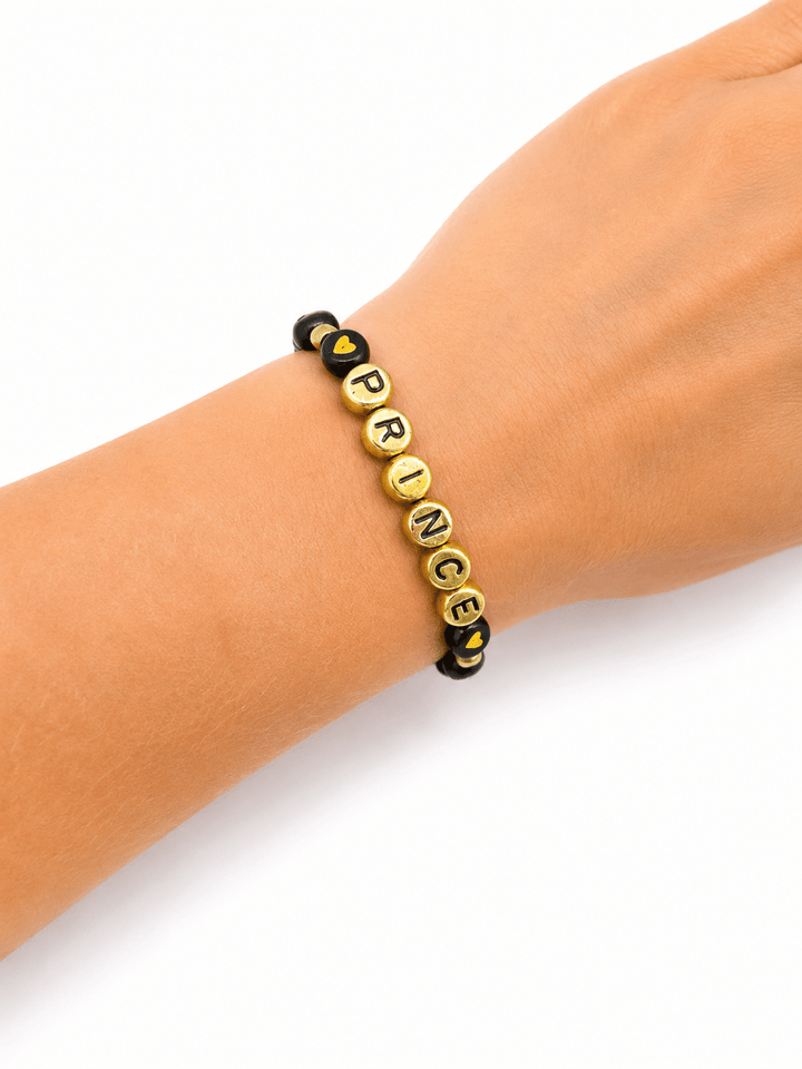 Vísolde Armband met Naam Zwart/Goud - Vísolde